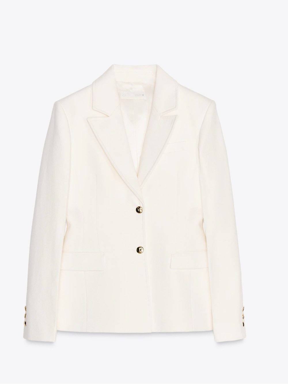 Zara Denim Women's Tailored Single-Breasted Blazer